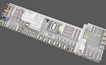 雄濤股份辦公室設計規(guī)劃布置鳥瞰圖