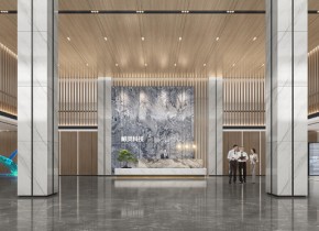 杭州鯨靈科技總部辦公樓裝飾工程設(shè)計(jì)