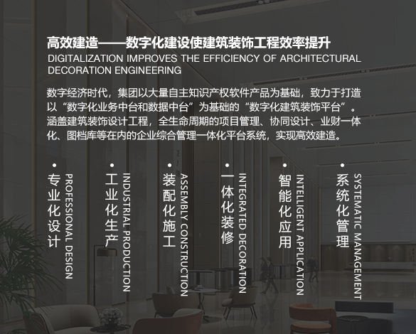 數(shù)字化建設使建筑裝飾工程效率提升