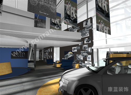 奧迪汽車展廳設(shè)計(jì)（車輛展示區(qū)）