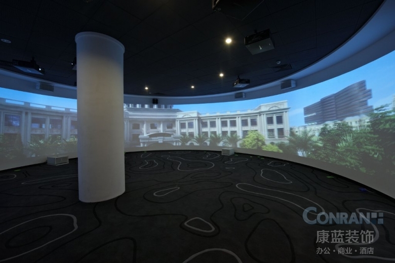 天隆三千海售樓處環(huán)形全景展示廳