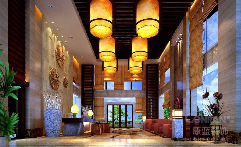 重慶南山大同山莊會(huì)所設(shè)計(jì)（大堂區(qū)）