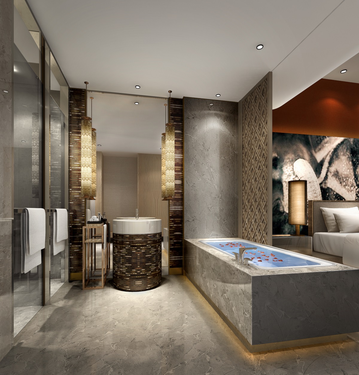 酒店標(biāo)間衛(wèi)生間設(shè)計(jì)