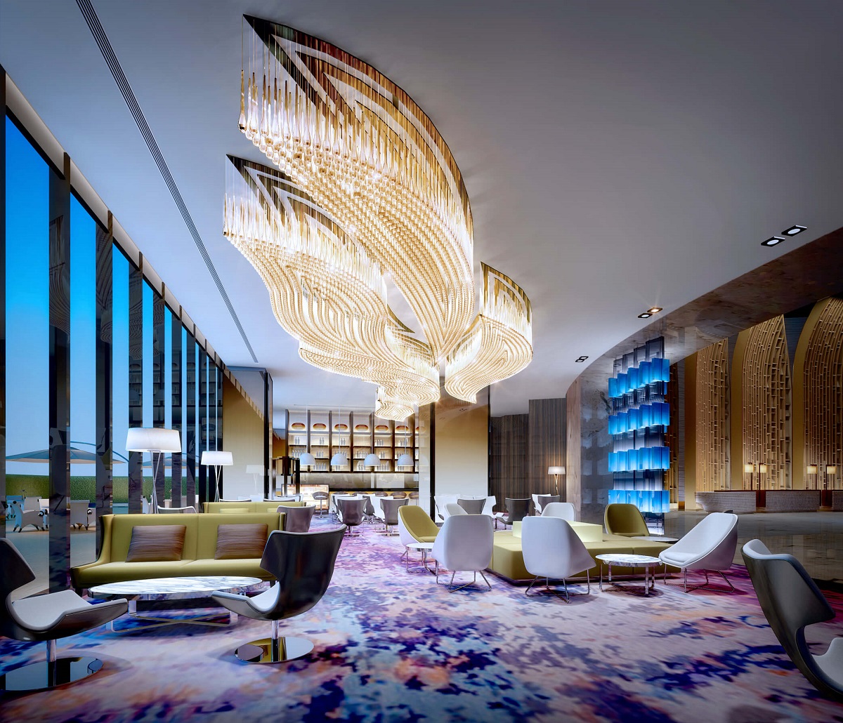 酒店大堂設(shè)計效果圖