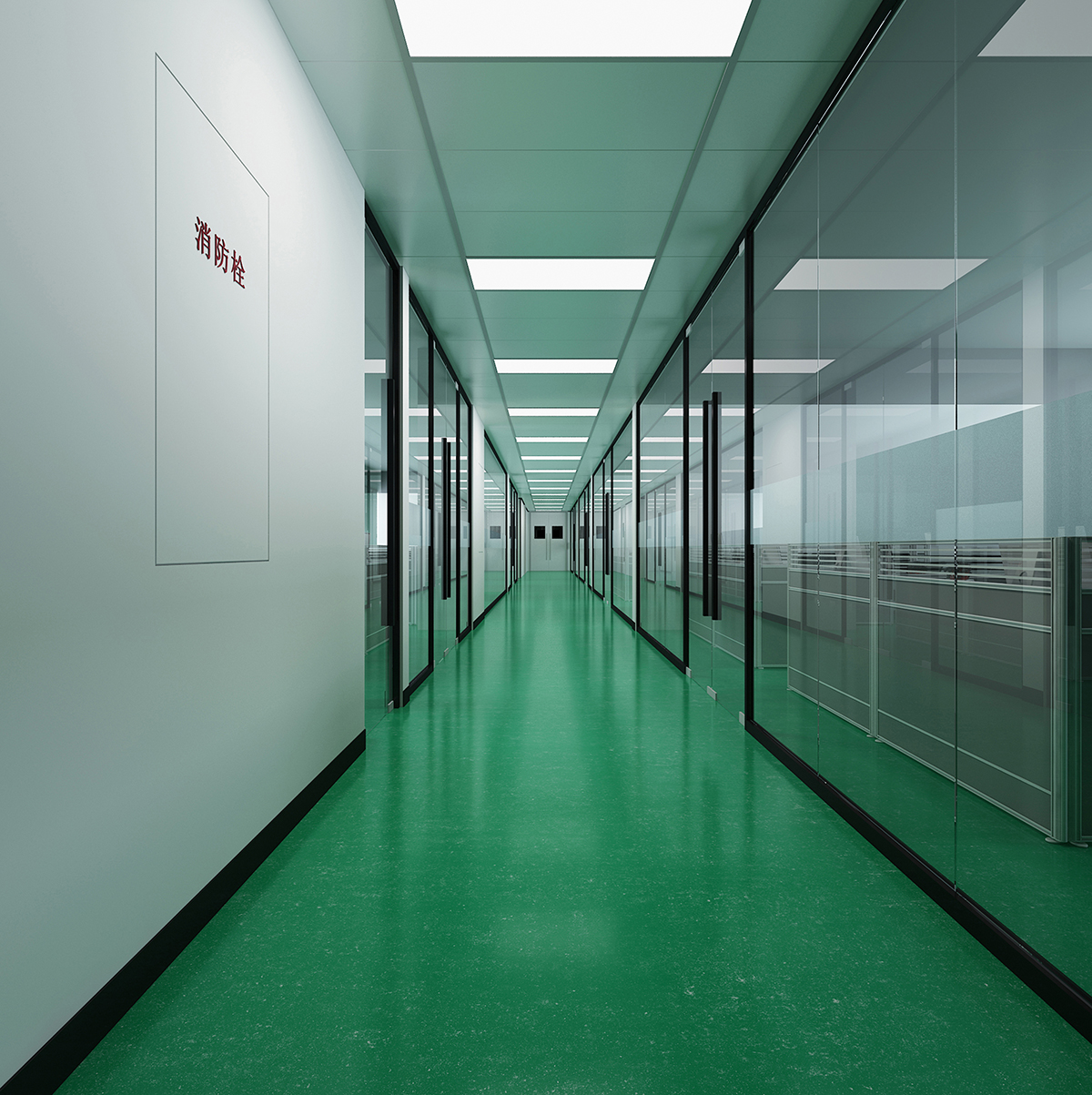 三層過(guò)道效果圖