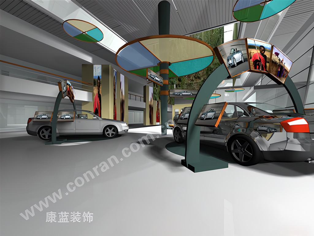 大眾汽車4S店一層室內設計