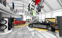 奧迪汽車展廳設(shè)計(jì)（車輛展示區(qū)）